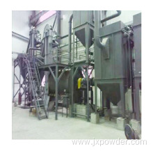 extinguishant material pneumatic pulverizer